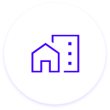 Ikon som symboliserar fastighet